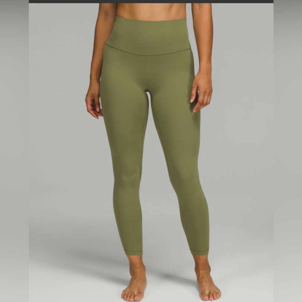 Lululemon bronze green align leggings